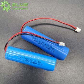 18650 2000mah 3.7V 带端子线圆柱形锂离子电池